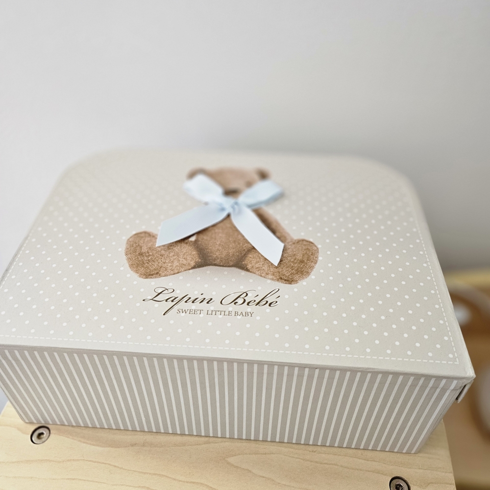 Lapin Bébé Gift Box & Robe with Teddy Bear Design